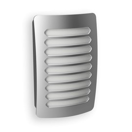 Westek NL-DPLV-N Louver Decoplug Night Light, Satin Nickel