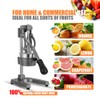 Gowintech Commercial Heavy Duty Cast Iron Hand Press Manual Orange