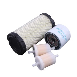 TCINDRR Oil Fuel & Air Filter Kit HH150-32094 1G659-11222 12581-43012 Compatible with Kubota ZD28 BX2200 BX2660 Tractors
