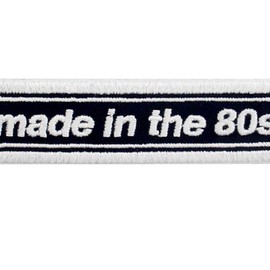 Birth Year Made in the 80s Embroidered Iron On Sew On Patch