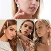 PSOWQ 18K Earrings Dupes Thick Hoop Earrings for Women, Chunky