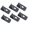 KURUGEILI 6pcs Kunststoff Pfeil Rest Schwarz Recurve Bogen Pfeil Rest
