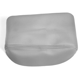 G-PLUS Armrest Cover Center Console Lid Gray Leather Compatible with Toyota Highlander 2008 2009 2010 2011 2012 2013 (Leather Skin Only)