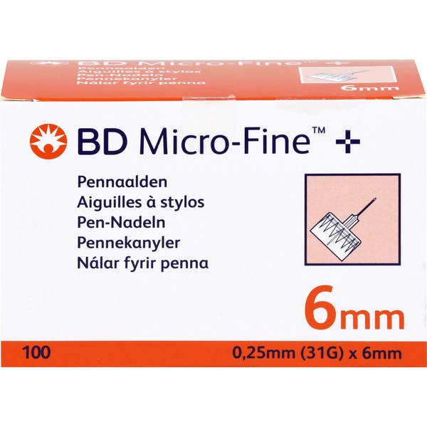 Nicht vorhanden BD Micro Fine+ Pen Nadeln 0,25x6mm 31G, 100 St KAN