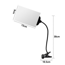 DIFEIUKI Magnifying Glass Stand Magnifier 5x Magnification Clip Type Magnifying Sheet Page Magnifying Glass 360° Angle Adjustable Magnifying Magnifier Desktop Reading Lens Stand for Newspapers Maps