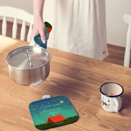 Mr. & Mrs. Panda Adventure Pot Holder Gift, Camping, Pot Holder Set of 2, Natural, Decoration, Pot Holder with Saying, Funny Pot Holder