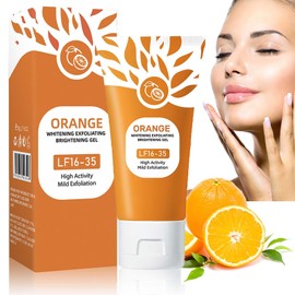 Revitalizing Orange Peel Gel: Deep Exfoliator for Face & Body – Gentle Brightening Scrub with Citrus Bubble Technology, Radiant Skin Renewal