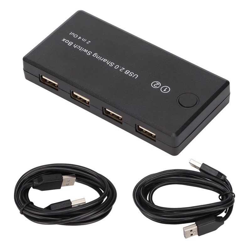 USB 2.0 Switch Selector 2 in 4 Out Great Compatibility