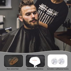 DUAIU 8 Piezas Cepillo De Barba Y Peine Para Hombres, Cepillo De Cerdas De Jabalí Y Peine De Acción Doble - Shaper De Barba, Afeitadora Recta Con 10 Cuchillas, Capa, Tijeras Herramientas De Corte De Estilo