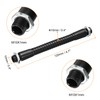 PATIKIL 4.7 Inch Microphone Gooseneck M10 Flexible Arm Extension Black