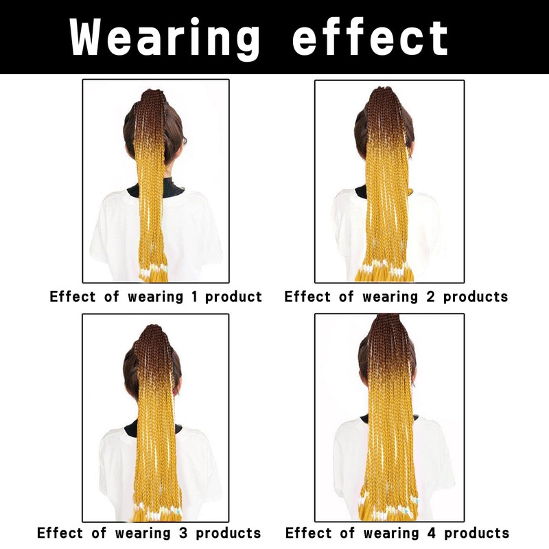 Traziewell Braids Extensions Hair Pre Stretched Brown Pre Stretched Braiding