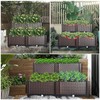 LiGuVCY Raised Garden Bed Kit, Elevated Planter Boxes for Outdoor,