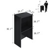 Podium Stand,Wooden Speaking Lectern,Lectern Podium for Classroom,Churches,Auditorium,Meeting Room,Reception Desk of
