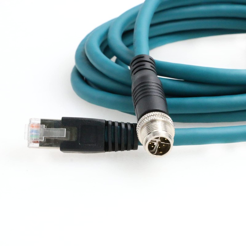 SZRMCC M12 - Cable de red Ethernet RJ45 (8 posiciones,