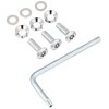 Seikosangyo EX-143 EXEA License Plate Bolts for Car Exterior, Silver