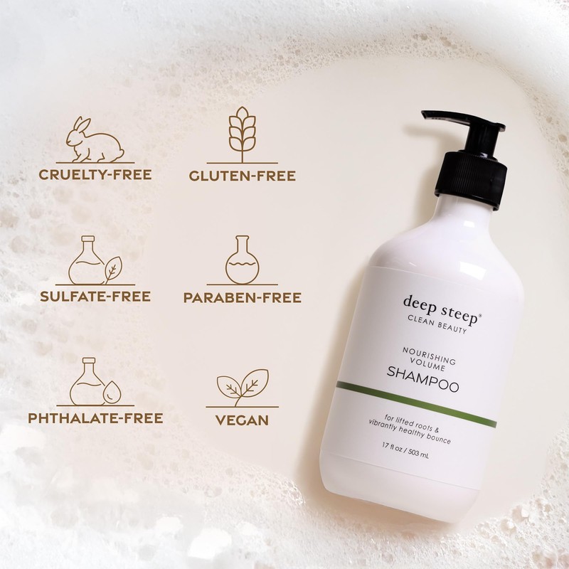 Deep Steep High Shine Coconut Oil Shampoo, 17 oz –