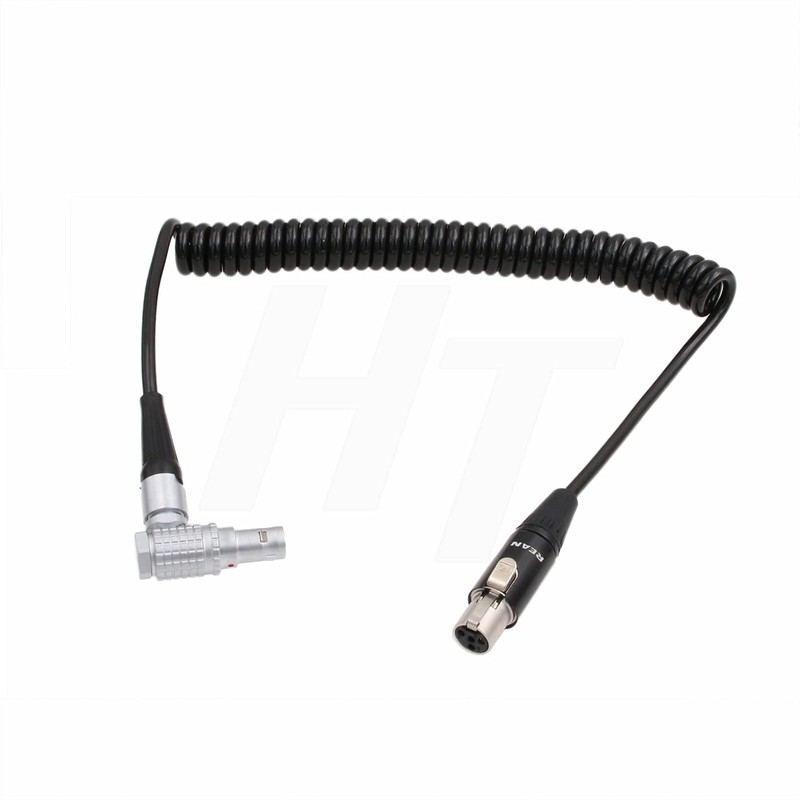 HangTon TVLogic Alphatron EVF Monitor Coiled Cable Right Angle 0B