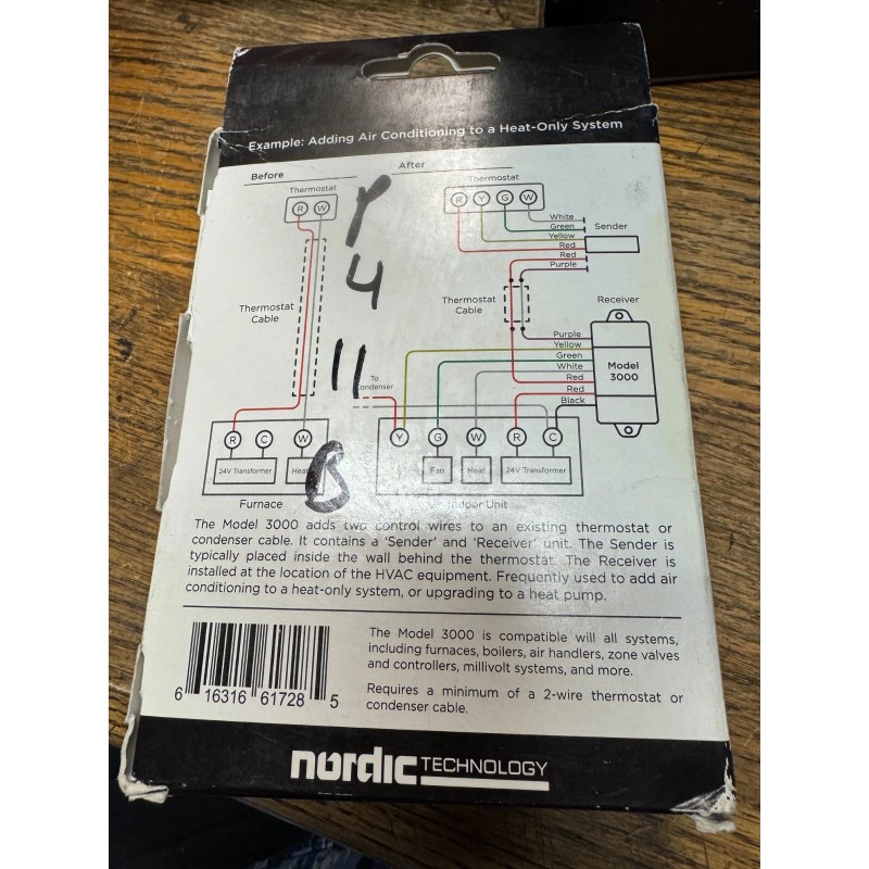 Nordic Technology FAST STAT Model 3000 HVAC Wiring Extender Adds