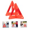 GLEAVI 3pcs Vehicle Roadside Safety Kit Reflective Warning Triangles Emergency
