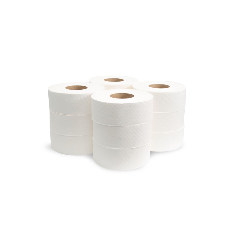 Morsoft by Morcon Jumbo Toilet Paper Rolls, 12 Rolls/Carton, 2-Ply,