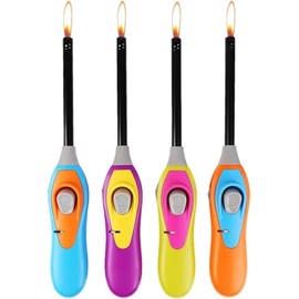 Handi Flame Refillable Multi-Purpose, Refillable Butane Lighter (Pack of 3) for Barbecues, Fireplaces, Candles, Lanterns, Pilot Lights, Camping, Heaters, and Gas Stoves.