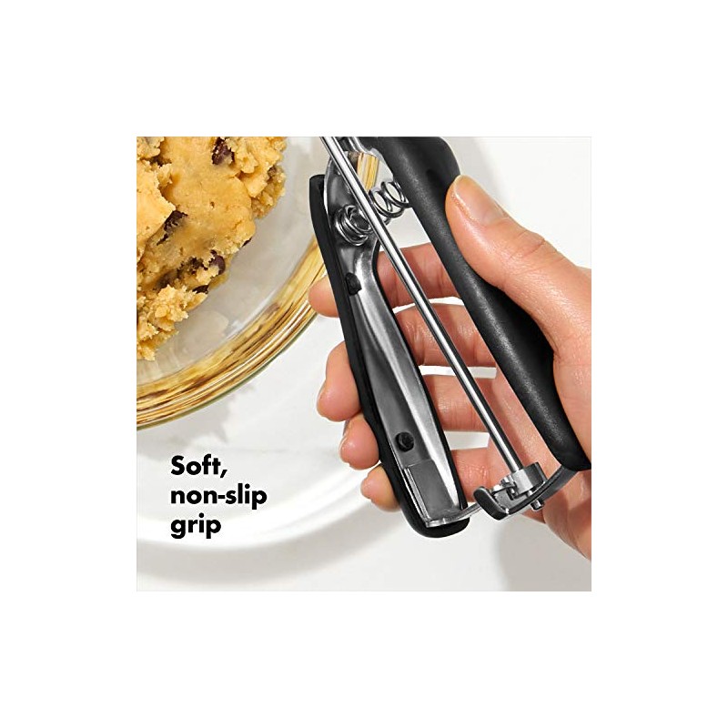 OXO 1044082 Cuchara para Masa, Grande, Acero Inox, 45 ml