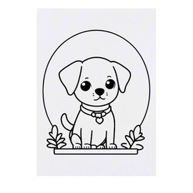 Azeeda 'Süßer Welpe' Temporäres Tattoo - Hautfreundlicher & Ungiftiger Abziehbild · Wasserfest (TO00078329)