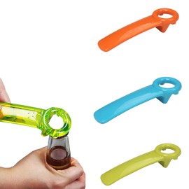3 Pcs Jar Key Opener,opaque Orange, blue, green, Plastic Jar Lid Opener for Weak Hands,Jar Opener for Elderly Children,Easy Hand Held Jar Openers (opaque Orange, blue, green)