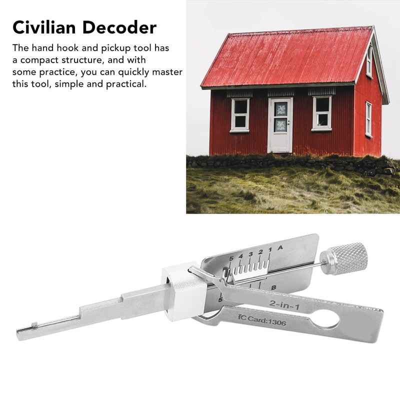 2 in 1 Decoder Hand Hook and Pickup Tool Stainless