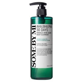 Some By Mi AHA BHA PHA 30 Days Miracle Acne Clear Body Cleanser Eucalyptus Leaf Oil Scent, 400g, 4 Pieces / 썸바이미 아하 바하 파하 30데이즈 미라클 아크네 클리어 바디 클렌저 유칼립투스잎오일 향, 400g, 4개