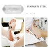 IWOWHERO Ergonomic Handle Foot Scraper Tool Stainless Steel Blades for