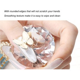 LANTRO JS Exquisite Nagelgelfarbe, Kunstharz-Nagelkunstplatte zum Mischen von Farben, Fotografie-Requisiten, Gold