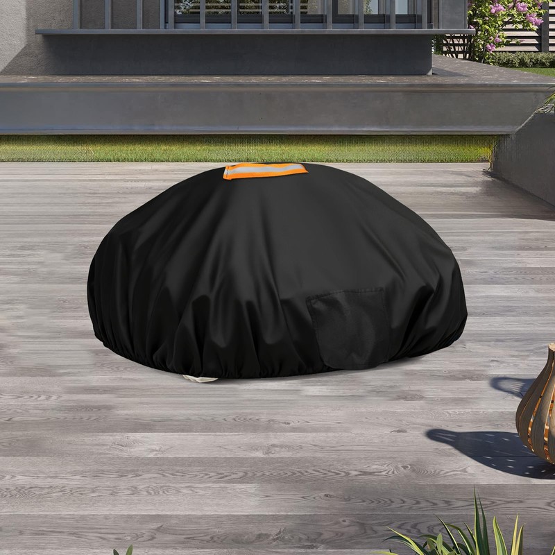 Topcover Cordless Robotic Pool Cleaner Cover,600D Waterproof Windproof Automatic Vacuum