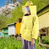 Beekeeping Tools Professional Beekeeping Protective Jacket Beekeeper Veil Suit SmockYellow