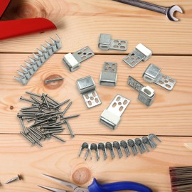 JJWNMLL 8Pcs Sofa Spring Clip,Sofa Spring Repair Kit for Sofa Couch and Chair Upholstery Furniture Repair Replacement with Upholstery Sofa Stay Wire Clips,Nails