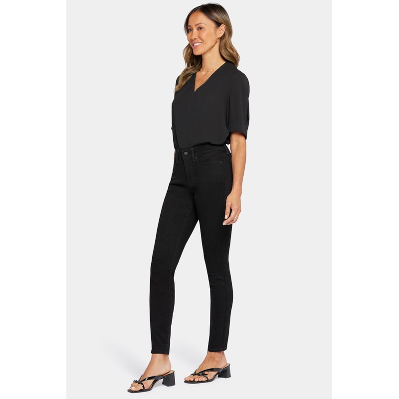 NYDJ Women's Ami Skinny Geometirc Print Jeans, black
