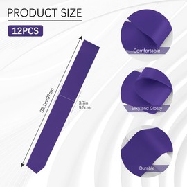 Blank Satin Sash Birthday Sash For Women Bride To Be Sash 12pcs Purple Sash Bachelorette Party Favors Sashes For Birthday, Graduation, Weeding, Beauty Pageant, Homecoming, DIY, Make Your Own Sahes