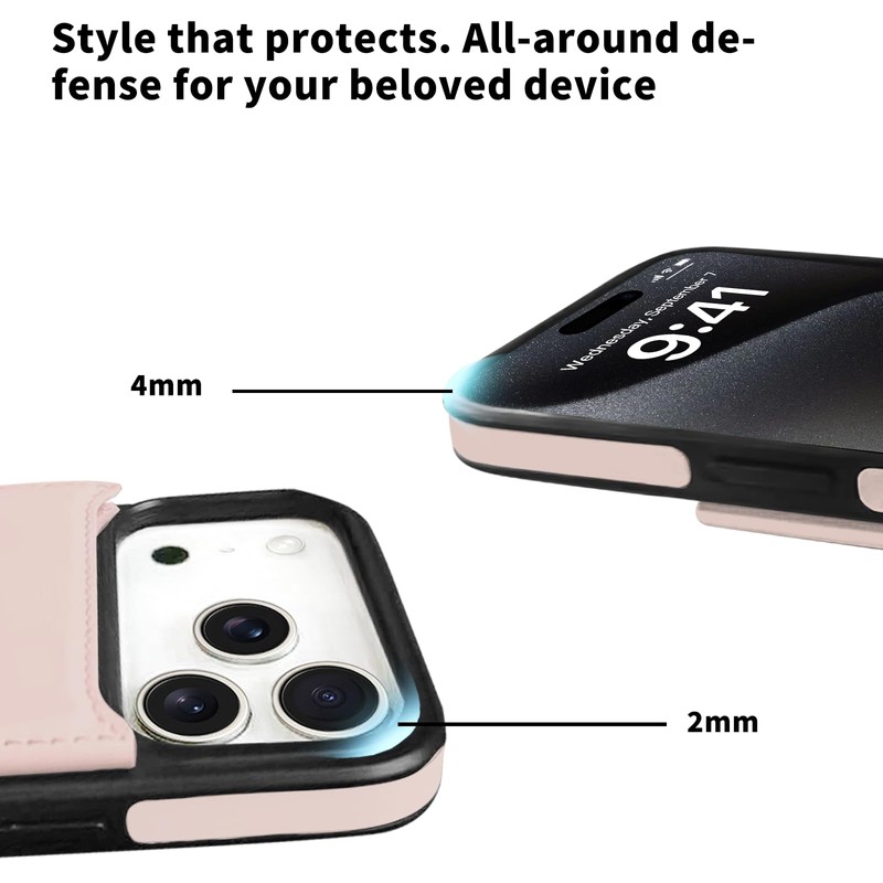TopPerfekt for iPhone17 Pro Max Case Wallet with Card Holder,