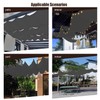 Retractable Wave Awning 1 x 2 m, Adjustable Roll-Up Sun