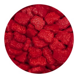 NCS Red Fire Truck - Fire Engine Edible Candy Sprinkles, 8 ounces - Great for Cupcakes, Cookies, Cakes, Cakes Pops, Donuts