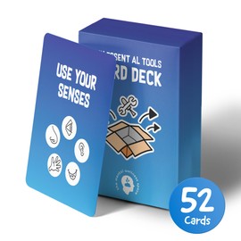 The Mental Wellness Space - My Essential Self-Care Tools Card Deck, Mindfulness Cards for Promoting Mental Coping Skills & Calm, Resilience Building for Men/Women, 1 Deck/52 Pieces with Guidebook