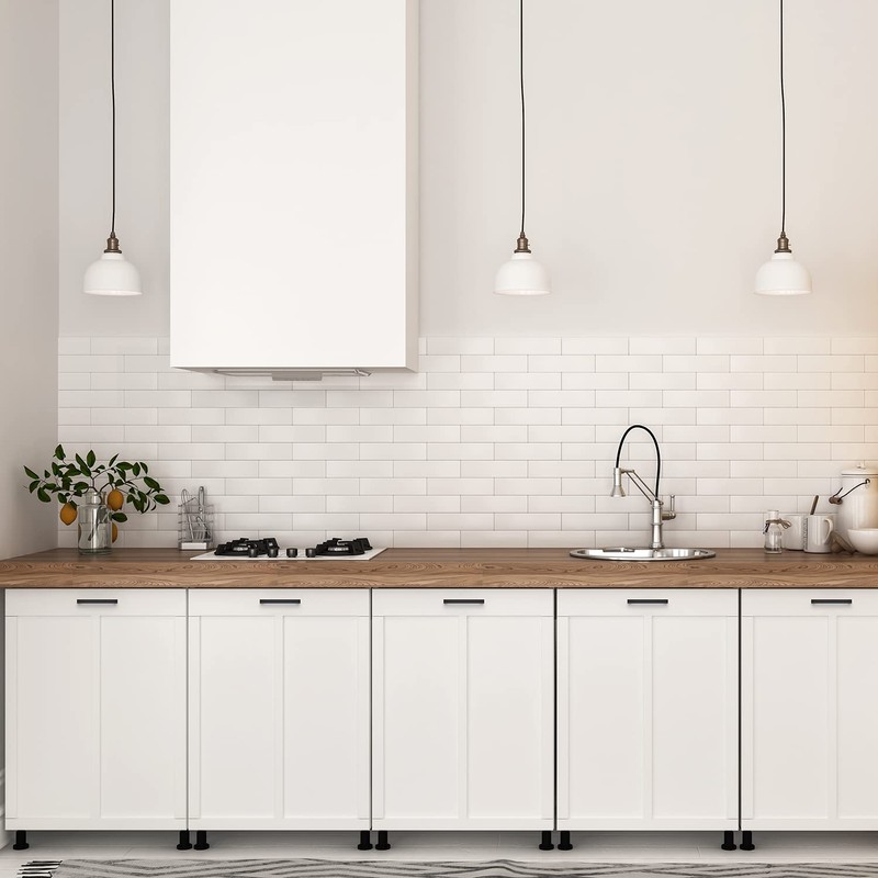 Ravinte 18 Pack 4-1/2 Inch Kitchen Square Cabinet Handles Matte