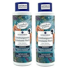 Dresdner Essenz Foam Bath Cold & Relaxing Night 2 x 500 ml Pack of 2