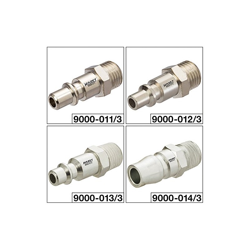 HAZET Air Inlet Nipple Set 9000-011/3 ∙ Number of Tools: