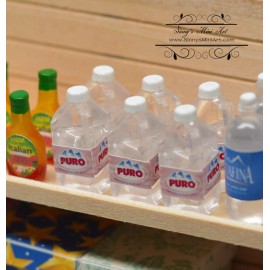 SMA 1:12 Dollhouse Miniature Pura Bottle Water / Miniature Groceries HRM 53979