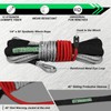 STEGODON 1/4inch X 50ft Synthetic Winch Rope Kit,10000LBS Winch Line
