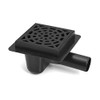 Sewerage Plastic Floor Ground Drain with Black Round Pattern Grid