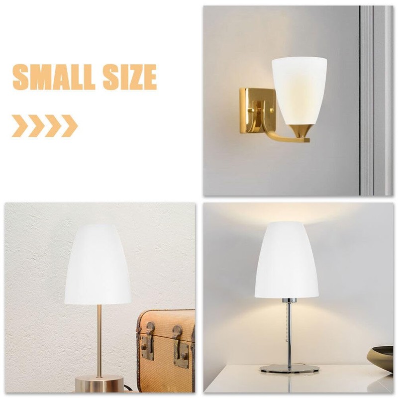 Ciieeo Lampshade Plastic Lampshade with Flat Head Replacement Lamp Covers