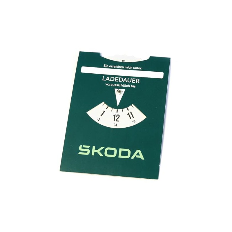 Skoda 6U0050811 Parking Disc Parking Meter Charging Time Parking Time