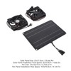 Solar Panel Fan Kit 15W 12V Exhaust Fan with 4.9ft